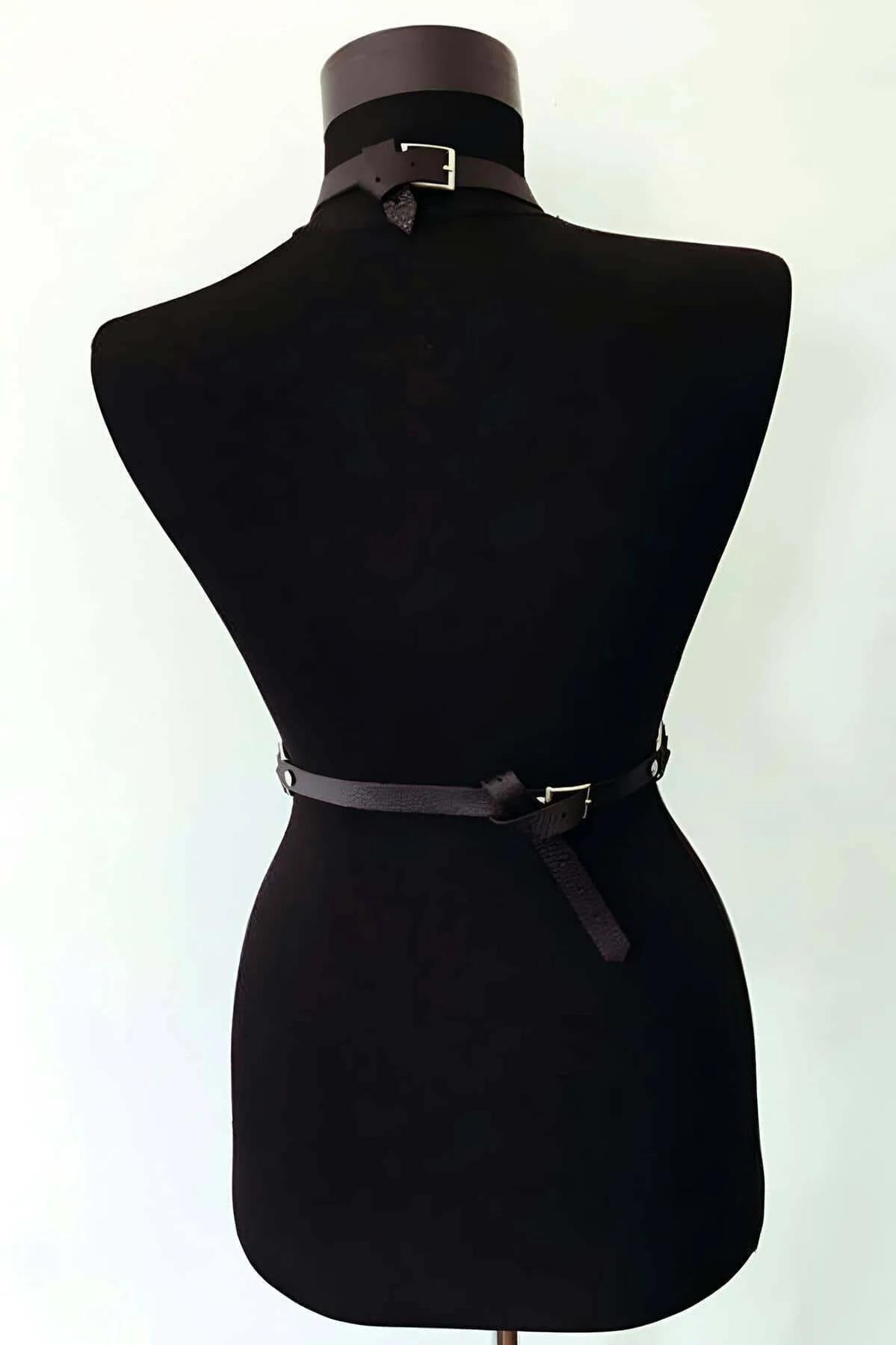 vegan deri body harness S/M L/XL 2XL 4XL beden seçenekleri siyah model