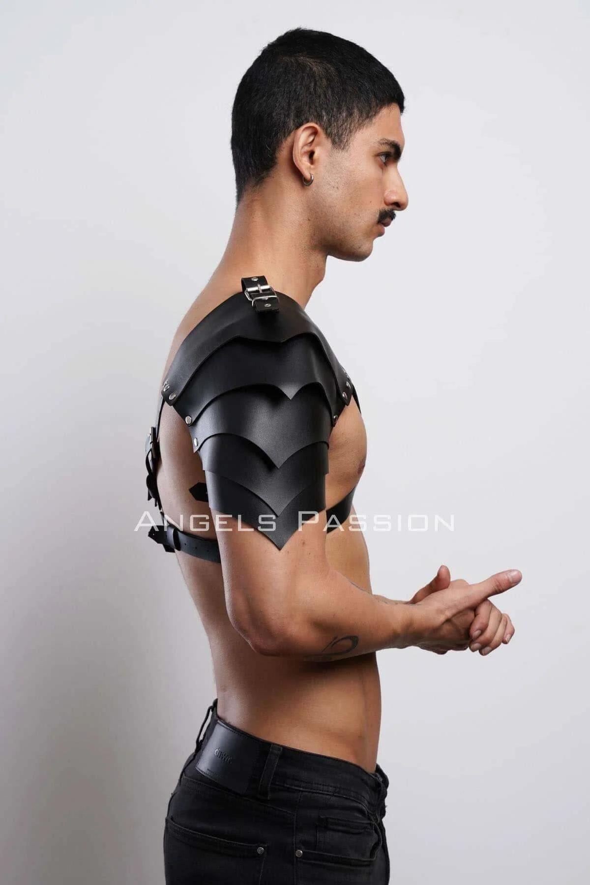 gladyatör harness sol kol kayışı metal toka ayar detayı